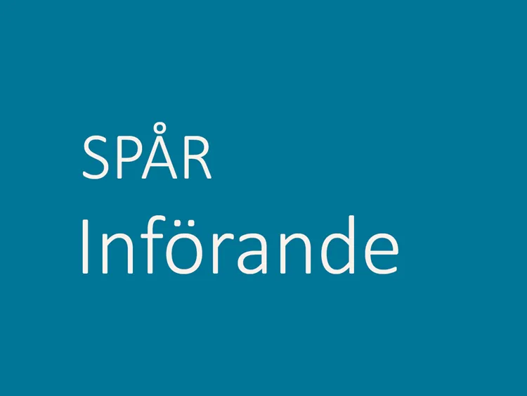 Spår införande
